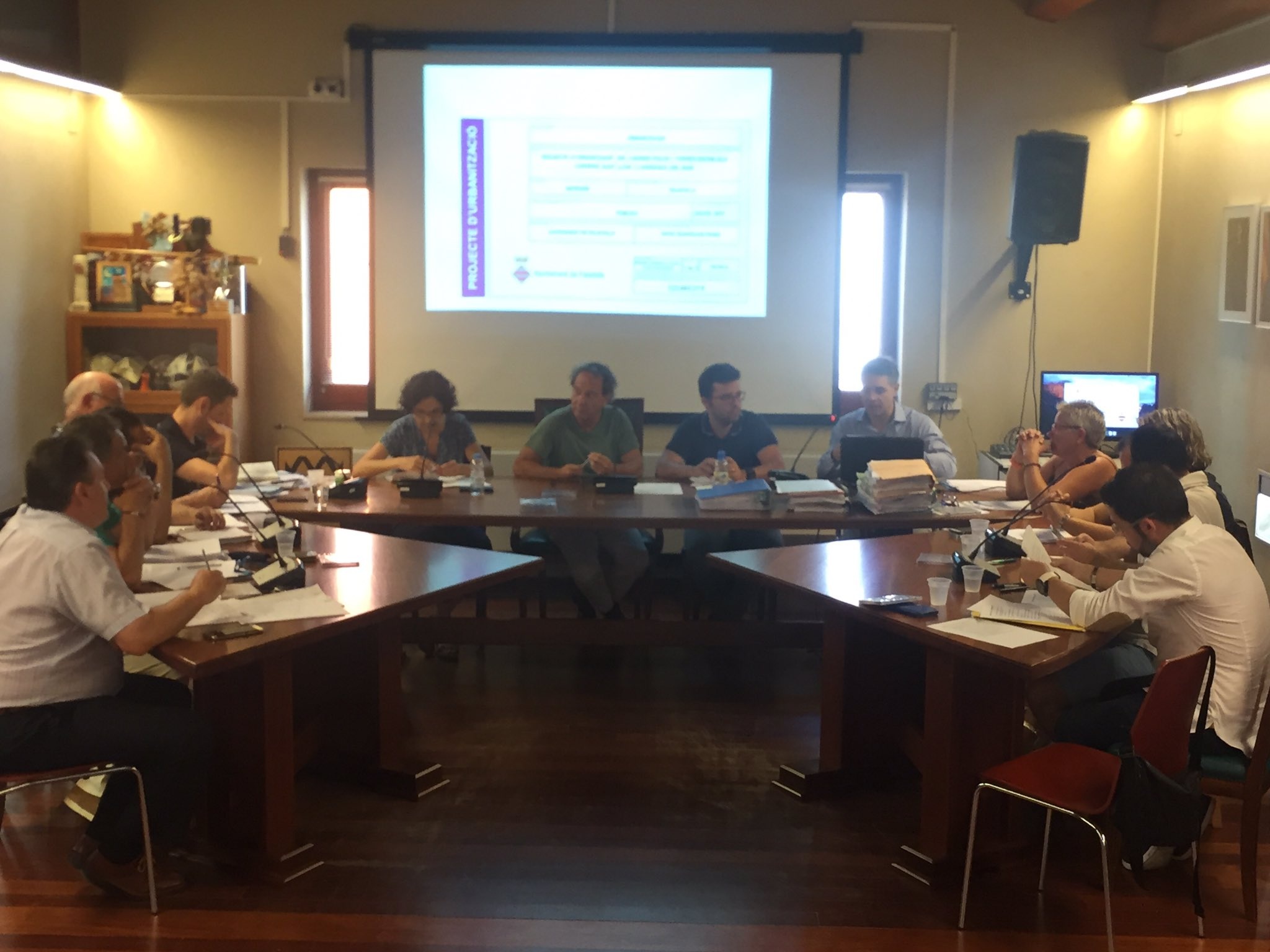 Ple de l'Ajuntament de Palafolls 28 de juliol 2017 (RP)