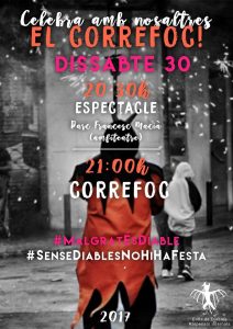 Cartell del correfoc de Malgrat de Mar - Foto: Colla de Diables Ratpenatsinfernals