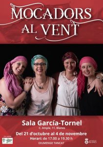 Cartell de l'exposició "Mocadors al vent", a Blanes - Ajuntament de Blanes