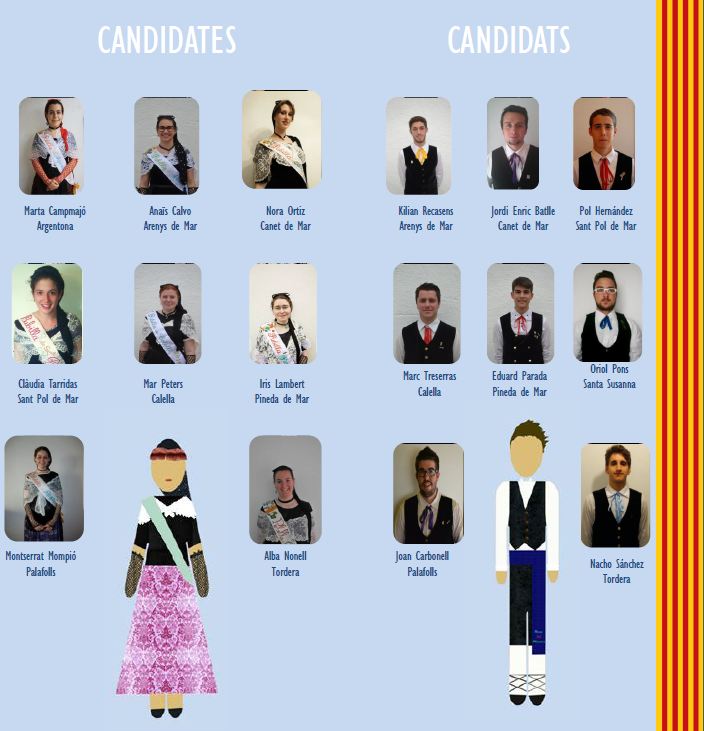Candidates i candidats a Pubilla i Hereu del Maresme.