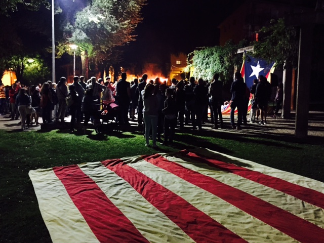 Moment de la Manifestació de Torxes, aquest dijous