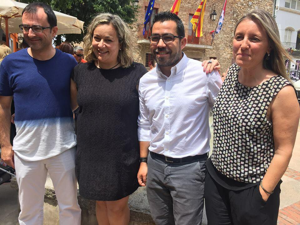 Els 4 regidors d'ERC a PLF. Facebook