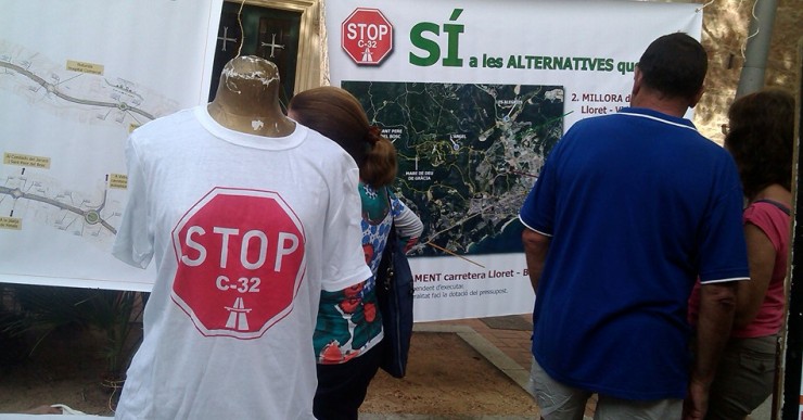 Campanya en contra la prolongació de la C32