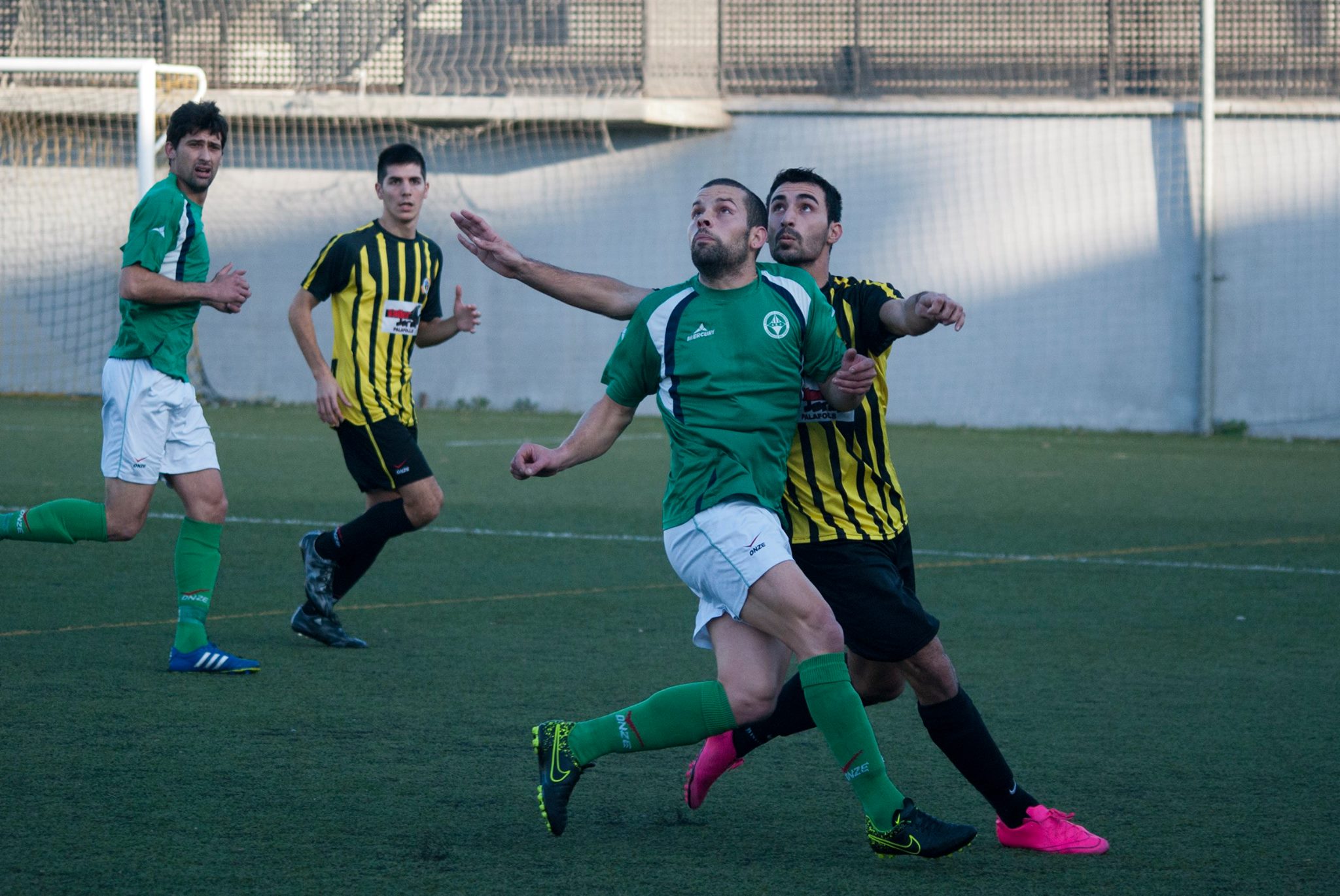 Moment del partit de dissabte. Albert Amaya
