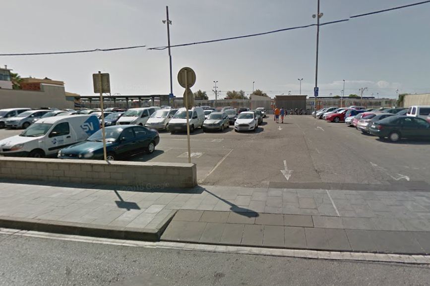 Estacionament de l'estació de Malgrat