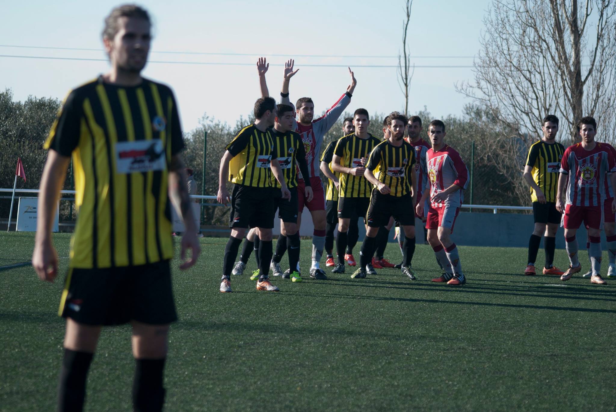 Foto del partit contra el Roses. Albert Amaya