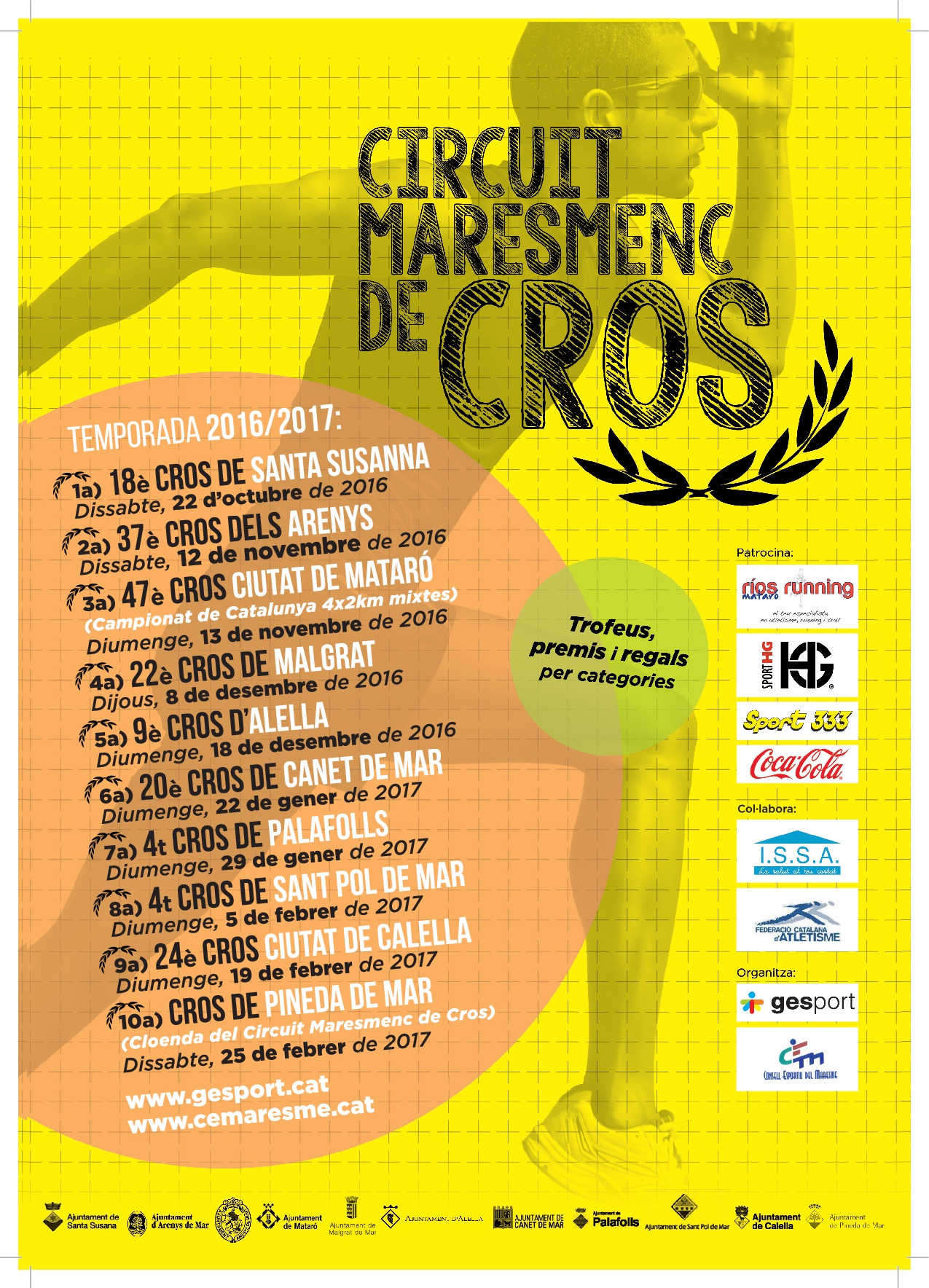 Cartell Circuit Maresmenc de Cros 2016. Font. Gesport