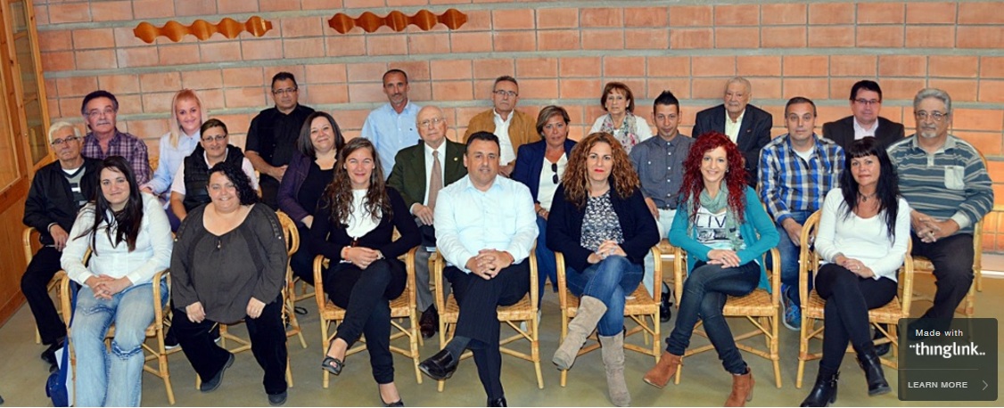 Llista del PP a les eleccions del 2015. Al centre, Óscar Bermán.