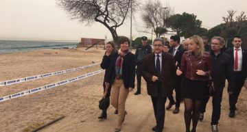 (febrer 2017) Visita del Delegat del Govern espanyol, Enric Millo (mig), amb la cap de la Demarcació de Costes, Maria Toledano (dreta) i l’alcaldessa de Malgrat, Carme Ponsa Esquerra. RP (febrer 2017) Visita del Delegat del Govern espanyol, Enric Millo (mig), amb la cap de la Demarcació de Costes, Maria Toledano (dreta) i l’alcaldessa de Malgrat, Carme Ponsa Esquerra. RP
