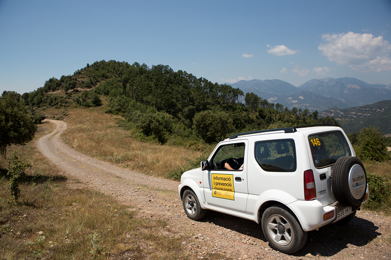 Punt de Vigilància i Informació per la prevenció d'incendis forestals. Foto. Diba