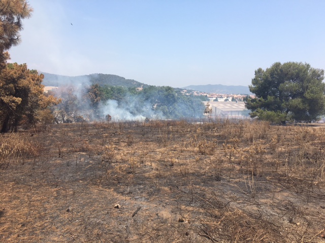 Nou incendi a St Lluís: el 4t en menys d'una setmana a la mateixa zona (camí de Can Jordà)