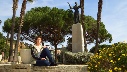 Joana Muñoz, autora de la Ruta Joaquim Ruyra. (Ajuntament de Blanes)
