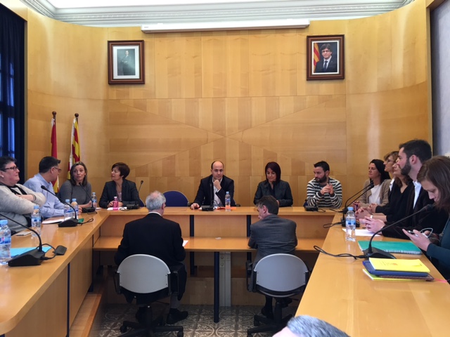 Un moment de la moció de censura del ple de l'1 de febrer 2017. RP