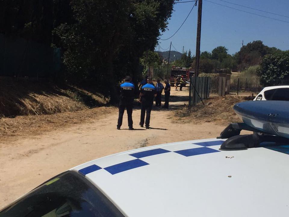 La Policia Local de Palafolls ha detingut el presumpte autor dels incendis. RP