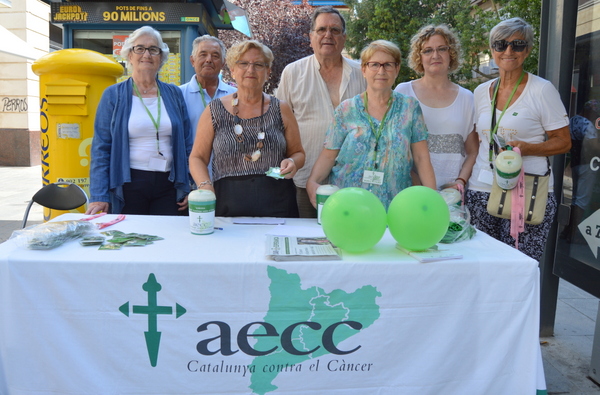 Postulació de l'AECC de Blanes aquest passat cap de setmana (Ajuntament de Blanes) 