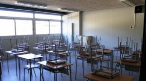 Aula de l'Institut de la Font del Ferro - Foto: blanesaldia.cat