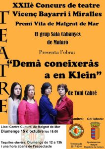 XXIIè Concurs de Teatre Vicenç Bayarri - Grup de Teatre Germanor