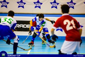 Un partit de l'Eurockey 2017, a Blanes - Foto: Albert Fernández (eurockey.com)