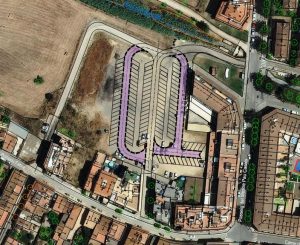 Plànol del pàrquing de l'Av. Pau Casals - Ajuntament de Palafolls