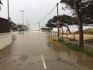 La zona dels càmpings de Malgrat s'ha tornat a veure afectada per les inclemències del temps - (Ràdio PLF)