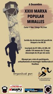 Cartell de la Marxa Popular Miralles d'Enguany - (Grup Excursionista Miralles)